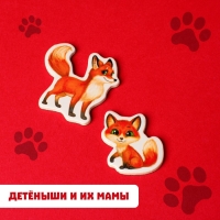 Развивающие магниты &laquo;Мамы и малыши&raquo;, 16 шт.