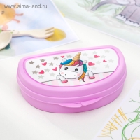 Бутербродница IDEA «Единорог», цвет розовый Бутербродница IDEA «Единорог», цвет розовый