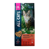 Сухой корм "ALL CATS" для кошек, говядина и овощи, 2,4 кг Сухой корм "ALL CATS" для кошек, говядина и овощи, 2,4 кг