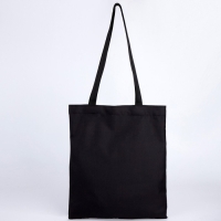 Шопер детский для девочки без застёжки, цвет чёрный/белый