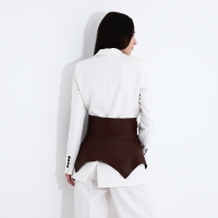 Ремень женский, по типу баска, ширина 73 см, цвет коричневый