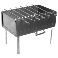 Мангал-дипломат №2, 400х250х400, нержавеющая сталь 1.5 мм, с шампурами, в сумке