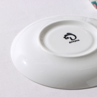 Чайная пара фарфоровая Доляна Askım, 2 предмета: чашка 250 мл, блюдце d=15 см, цвет разноцветный