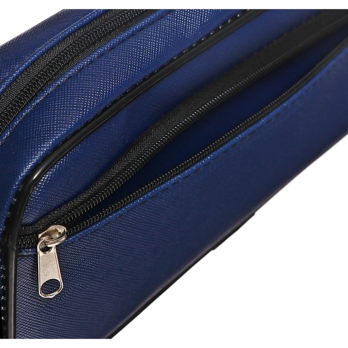 Пенал мягкий 2 отделения, 100 х 210 х 50 мм, объёмный, Calligrata, синий Пенал мягкий 2 отделения, 100 х 210 х 50 мм, объёмный, Calligrata, синий