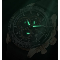 Часы наручные мужские, d-4.6 см, с хронографом, 3 АТМ, светящиеся