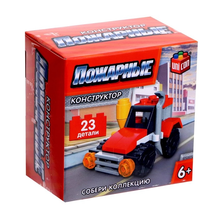 Конструктор Пожарные &laquo;Пожарная машина&raquo;, 23 детали