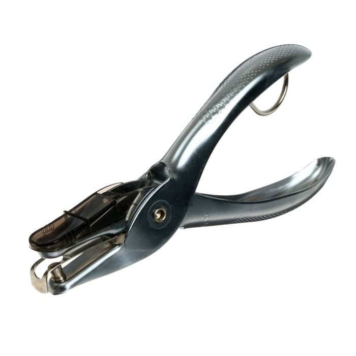 Дырокол стальной 10 листов, Kangaro One Hole, на 1 отверстие, металлик Дырокол стальной 10 листов, Kangaro One Hole, на 1 отверстие, металлик