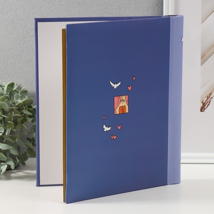 Фотоальбом на 20 магнитных листов 23х28 см, "SPb city art: violet"