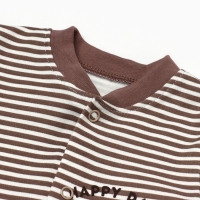 Комбинезон детский с открытыми ножками "Мишка", цвет бежевый, рост 80 Комбинезон детский с открытыми ножками "Мишка", цвет бежевый, рост 80