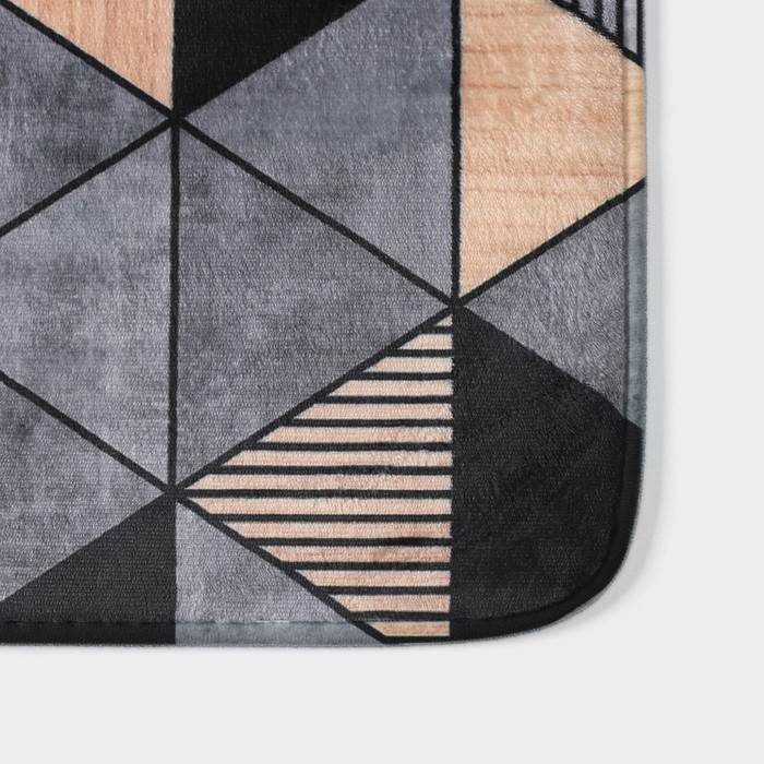 Коврик для ванной и туалета Доляна &laquo;Грэй&raquo;, 40&times;60 см