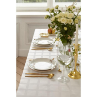 Скатерть Этель Geometry 150*110 +/-3см, цв.белый, пл. 192 г/м2, хл с ВГМО