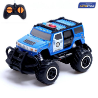 Джип &laquo;Полиция&raquo;, радиоуправляемый, световые эффекты, работает от батареек, цвет синий