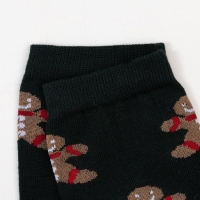 Носки мужские &laquo;Печеньки&raquo; цвет тёмно-зелёный, размер 27