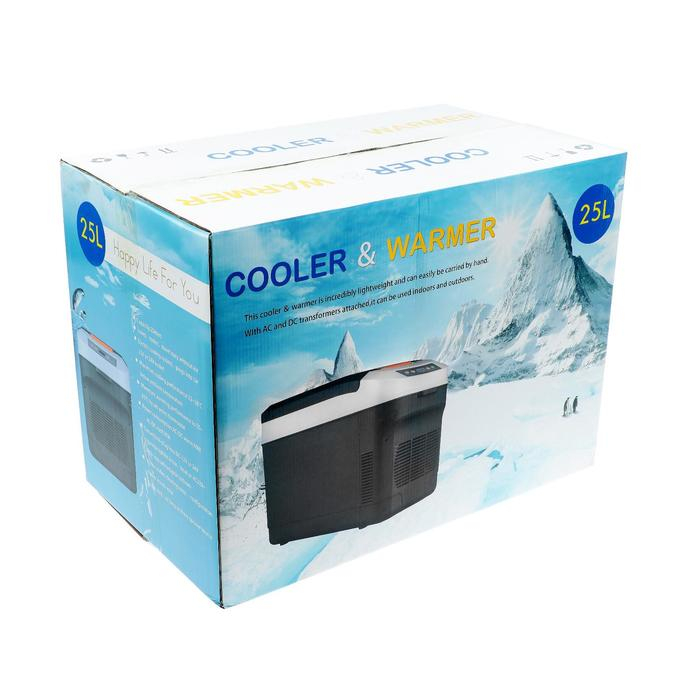 Автохолодильник 25 л, 12/24/220 В, 68 Вт, -5/+65&deg;С, LED дисплей