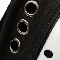 Рюкзак для переноски кошек и собак "Горошек", с окном, 32 х 25 х 42 см