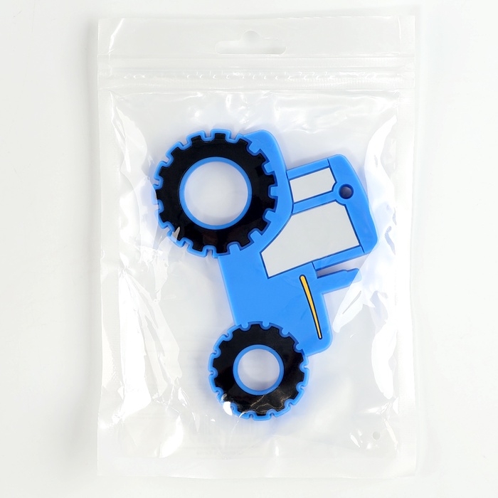 Прорезыватель силиконовый для зубов «Трактор», цвет синий Прорезыватель силиконовый для зубов «Трактор», цвет синий