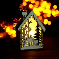 Световой декор настольный «Домики» 12,5 см, МИКС Световой декор настольный «Домики» 12,5 см, МИКС