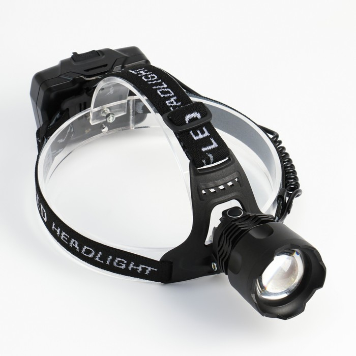 Фонарь налобный аккумуляторный, 10 Вт, 2 х 1200 мАч, Р50, USB Фонарь налобный аккумуляторный, 10 Вт, 2 х 1200 мАч, Р50, USB