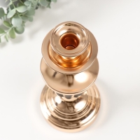 Подсвечник металл на 1 свечу d=2,5 см "Довиль" 11,5х11,5х27 см Подсвечник металл на 1 свечу d=2,5 см "Довиль" 11,5х11,5х27 см