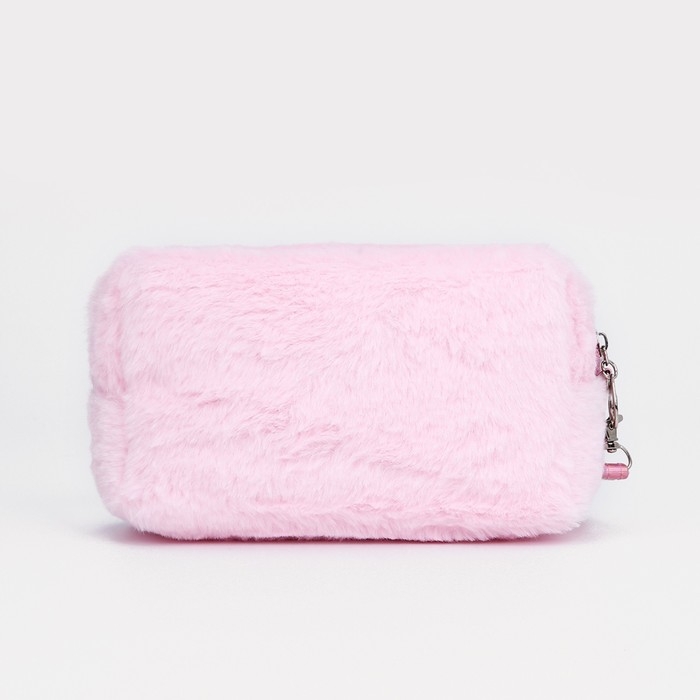 Косметичка на молнии, цвет розовый