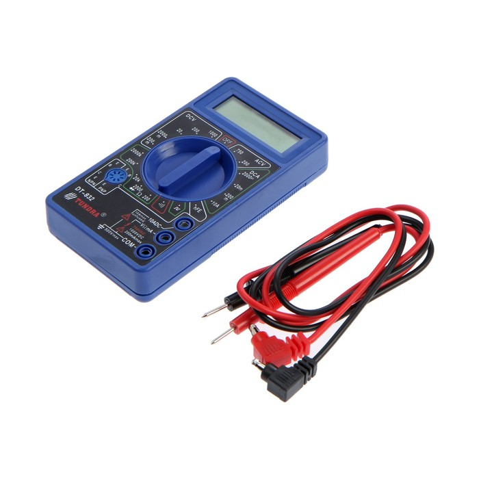 Мультиметр ТУНДРА, DT-832, ACV/DCV, DCA, 200-2М&Omega;, прозвон