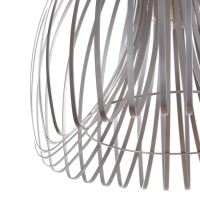 Светильник потолочный "Лиф" серебро 1х40Вт, Е27, 52х52х61 см