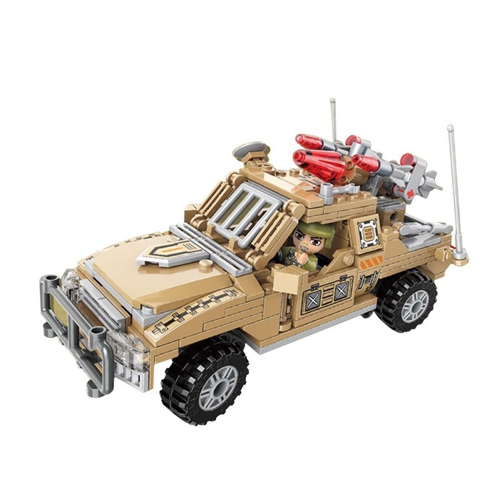 Конструктор Военная зона &laquo;Штурмовой пикап&raquo;, 2 минифигуры и 281 деталь, в пакете