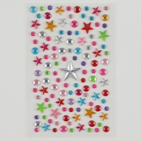 Аппликация стразами для детей &laquo;Космос&raquo;, набор для творчества, А5