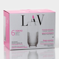 Набор стеклянных стаканов Lav &laquo;Токио&raquo;, 395 мл, 6,5&times;15 см, 6 шт