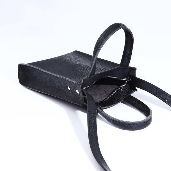 Сумка женская через плечо TEXTURA, маленький размер, цвет чёрный