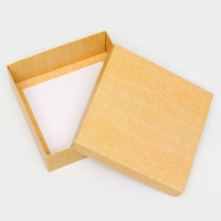 Коробка подарочная складная, упаковка, крышка-дно, крафт, 15 х 15 х 5 см