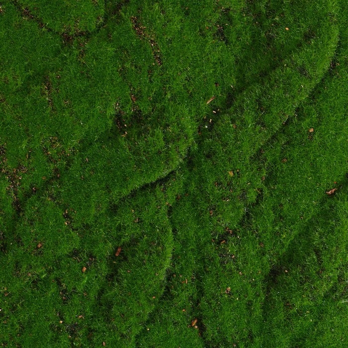 Мох искусственный, декоративный, полотно 1 &times; 1 м, рельефный, горный, зелёный, Greengo