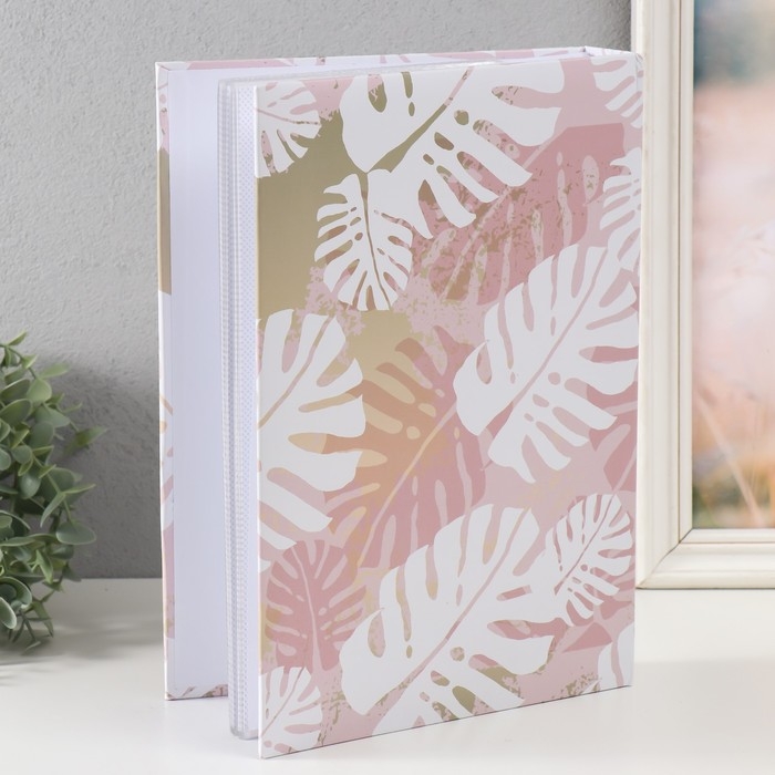 Фотоальбом на 200 фото 10х15 см "Тропические листы" бумажные листы МИКС  32,5х5х22 см
