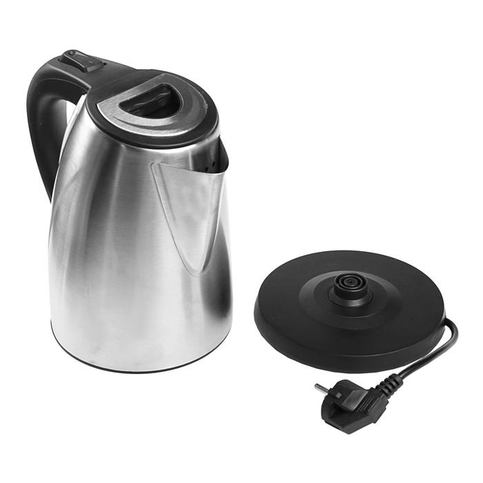 Чайник электрический DELTA DL-1033, металл, 2 л, 1800 Вт, серебристый Чайник электрический DELTA DL-1033, металл, 2 л, 1800 Вт, серебристый