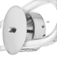 Бра 1793/1 LED 24Вт 4000К хром 38х8х10 см