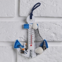 Термометр &laquo;Якорь с чайкой&raquo;, 12 х 9,5 х 2,5 см