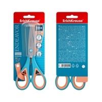 Ножницы ErichKrause Endeavor, 16 см, лезвия из нержавеющей стали, антискользящие резиновые вставки, ударопрочный пластик, блистер, МИКС Ножницы ErichKrause Endeavor, 16 см, лезвия из нержавеющей стали, антискользящие резиновые вставки, ударопрочный пластик, блистер, МИКС