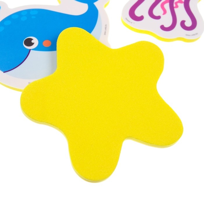 Набор стикеров EVA для ванны«Морские жители», 3 шт, Крошка Я Набор стикеров EVA для ванны«Морские жители», 3 шт, Крошка Я