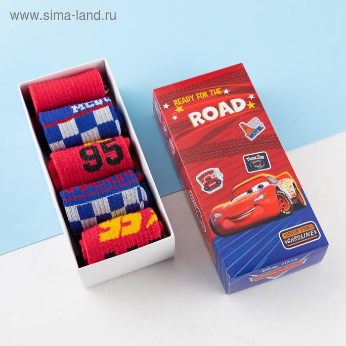 Набор носков Тачки, 5 пар, 18-20 см