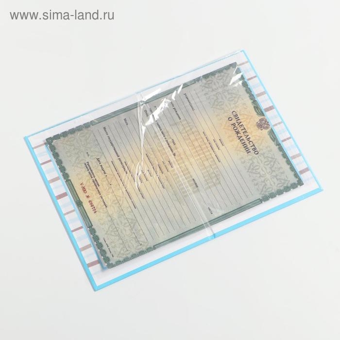 Папка для свидетельства о рождении мальчика &laquo;Бабочка&raquo;, А5