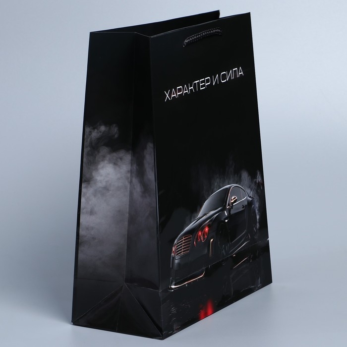 Пакет подарочный ламинированный вертикальный, упаковка, &laquo;С 23 февраля!&raquo;, ML 21 х 25 х 8 см