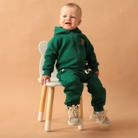 Костюм: толстовка и брюки Крошка Я Oranges  р. 68-74, зеленый