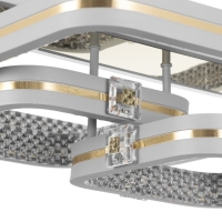 Люстра с ПДУ "Люминара" 3хLED 88Вт 3000-6000К RGB серый золотой 50х47х16см