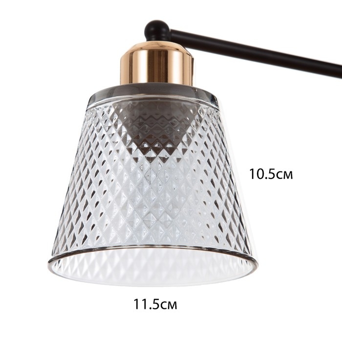 Люстра Люстра "Адель" 4х40Вт Е27 черный/золото 45х45х25см