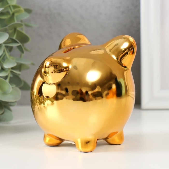 Копилка керамика "Улыбчивая свинка" МИКС 10х7,5х9 см