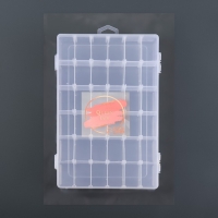 Органайзер для декора, передвижные ячейки, 36 ячеек, 27,3 &times; 17,5 &times; 4,5 см, цвет прозрачный