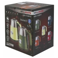 Чайник электрический WILLMARK WEK-1738PST, металл, 1.7 л, 2200 Вт, оранжевый Чайник электрический WILLMARK WEK-1738PST, металл, 1.7 л, 2200 Вт, оранжевый