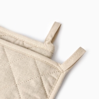 Набор кух. Доляна "Теплых мгновений": прихватка 17х17 см, варежка-прихватка 20х28 см, 35%хл, 1033020