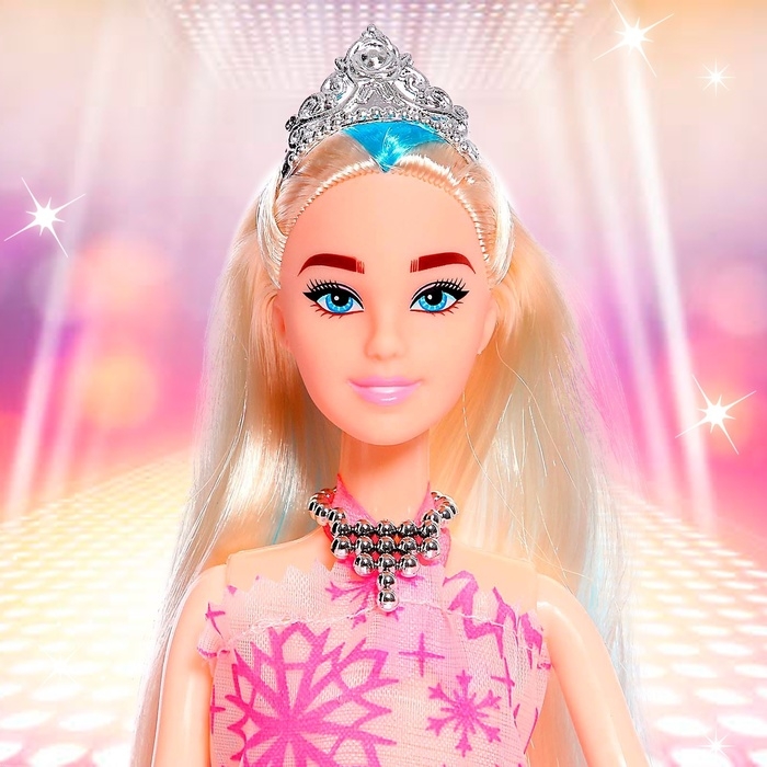 Кукла-модель шарнирная &laquo;Оля&raquo; в платье, с аксессуарами, МИКС