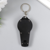 Фонарик свет+свисток на кольце "Стиль" 2 режима, 6 диодов МИКС 7,5х3,7х1,5 см